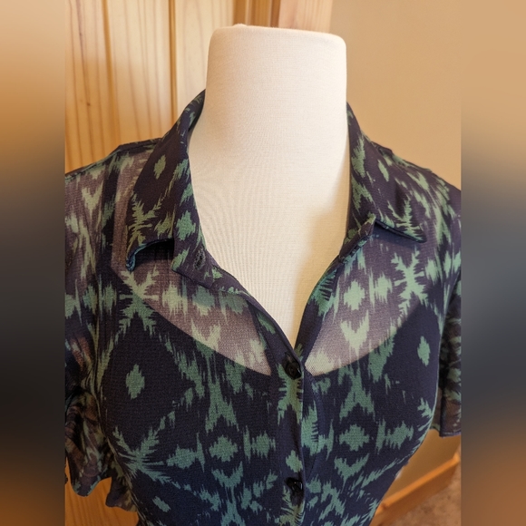 Weston green and black maxi dress size S - Picture 4 of 6